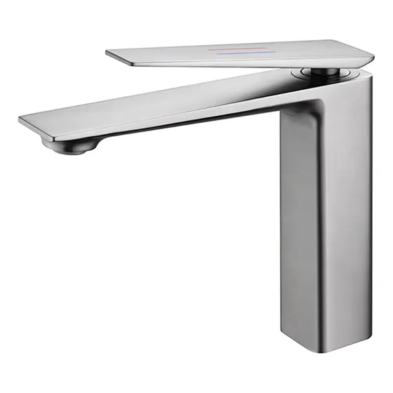 Grifo Lavabo Laton Extra Largo Para Baño Una Sola Manija Un