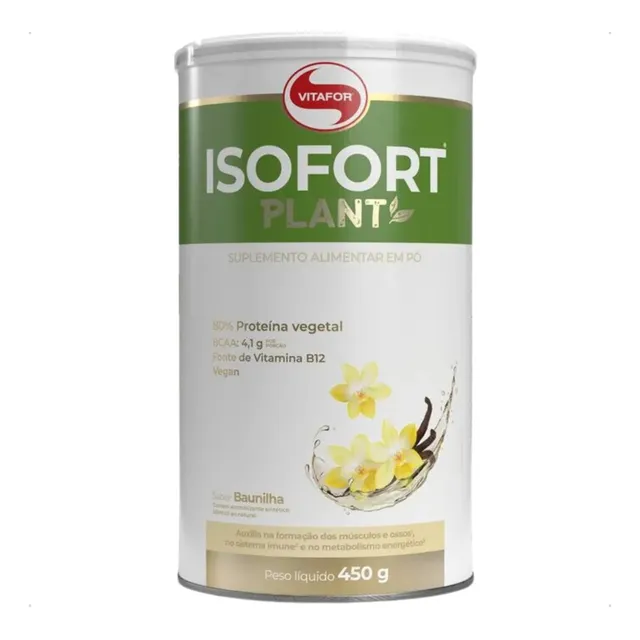 Vitafor | Whey Isofort Plant Pote 450g | Nutrição Vegana
