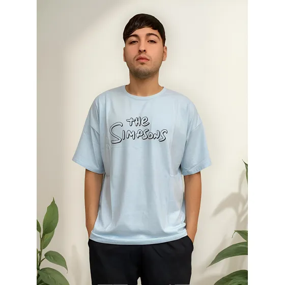 Remera Oversize Hombre Algodón Estampado Talle 3, 4 Y 5