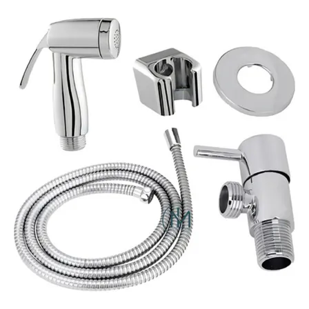 Ducha Higiênica Cromada 1/4 Volta Mangueira Inox 1.2m Parede Metais Last Cromado