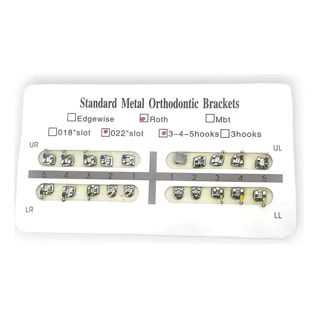 10 Kits Brackets Standard Roth 0.22 Hooks 3-4-5