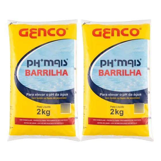 Kit 2 Unidades - Ph Mais Elevador Barrilha 2kg Genco