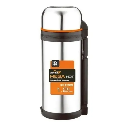 Termo Kovea Mega Hot De Acero Inoxidable 1.2l Plateado