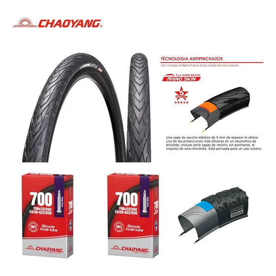Combo Cauchos Chaoyang Kestrel 700x32c + 2 Tripas Envio Grat