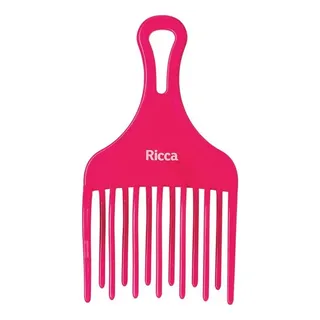 Pente Cachos Trançados Com Dentes Arredondados 2406 Ricca Cor Rosa-lilas Pente Cachos Trançados Com Dentes Arredondados 2406 Ricca Cor Rosa-lilas