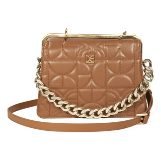 Bolsa Satchel Cloe Para Mujer Acolchada Cadena Chunky Y Asa Bolsa Satchel Cloe Para Mujer Acolchada Cadena Chunky Y Asa