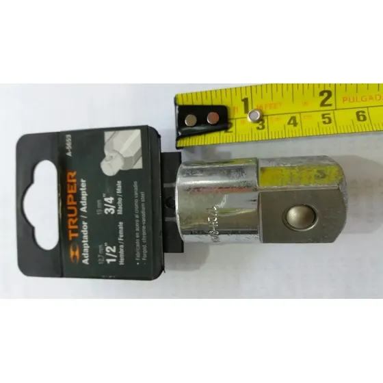 Adactador 1/2 A 3/4 Truper