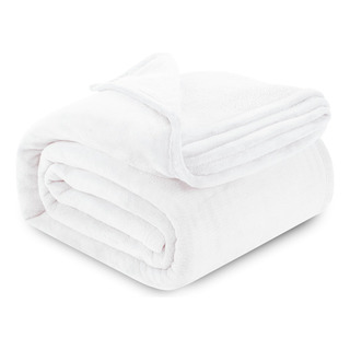 Blanket Utopia Bedding, Forro Polar De Franela, Color Blanco Blanket Utopia Bedding, Forro Polar De Franela, Color Blanco