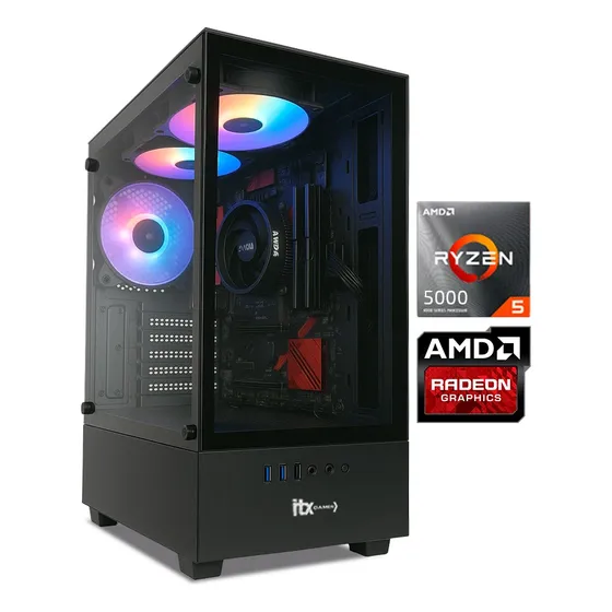 Pc Itx Gamer Setup Amd Ryzen 5 5600gt Vega 7, 16gb, Ssd 500