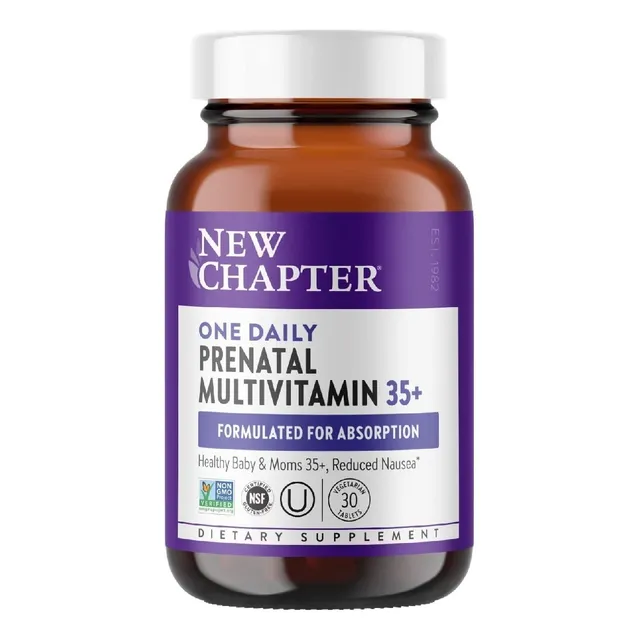 Multivitamínico Prenatal 35+ Diario New Chapter 30 Tabletas