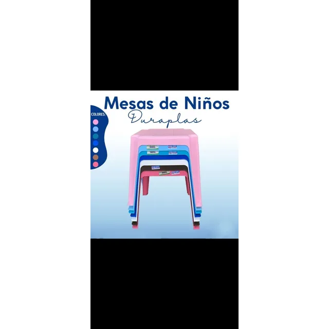 Mesa Plástica Pequeña Para Niños Duraplas