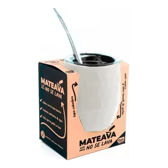 Mate Termico Bombilla Tapa Antivuelco No Se Lava Mateava