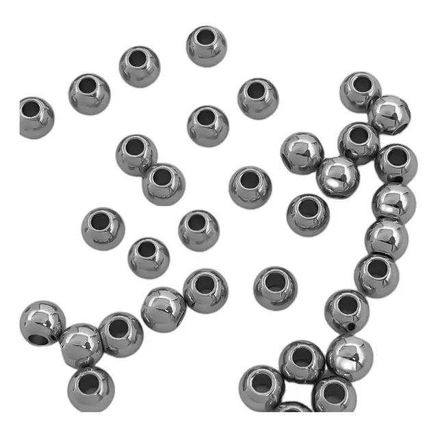50 Bolitas 5mm Perforada Fornitura Acero Quirurgico C:6008