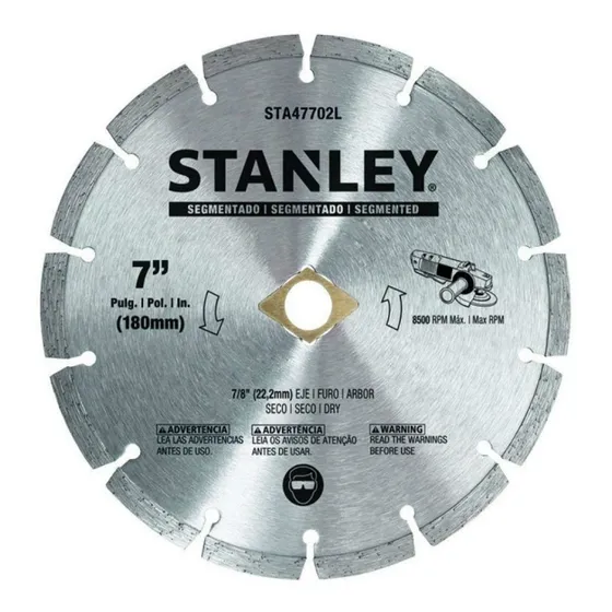 Disco Diamantado 7 Stanley Sta47702l Color Plateado