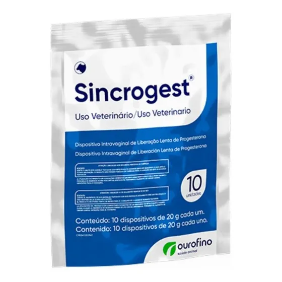 Sincrogest Dispositivo Progesterona Pacote 10un Ouro Fino