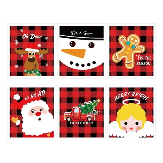 Skyley Juego 6 Paño Cocina Navidad Diseño Bufalo Sueco Para