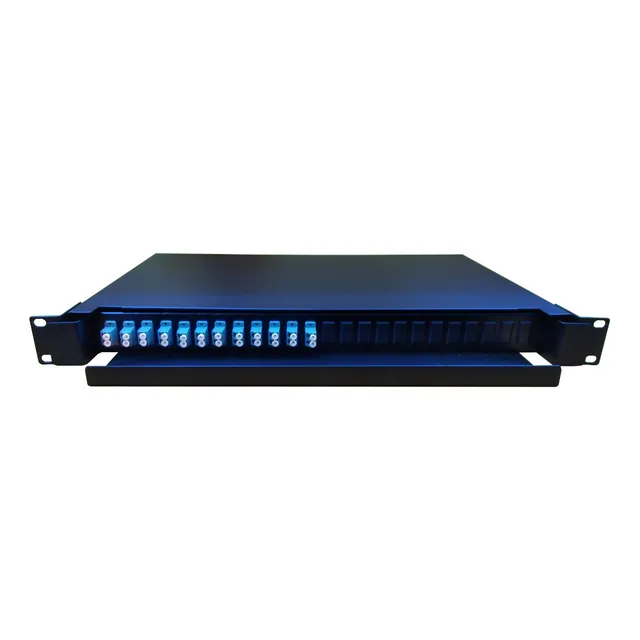 Odf / Bandeja Fibra Óptica 12 Adaptadores Lc Duplex Monomodo