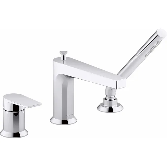 Tenso Para Lavabo Baño 3 Agujero Pray Cromo Pulido