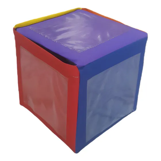 Cubo Didáctic Gomaespuma C/bolsillos 20x20cms Color A Pedido