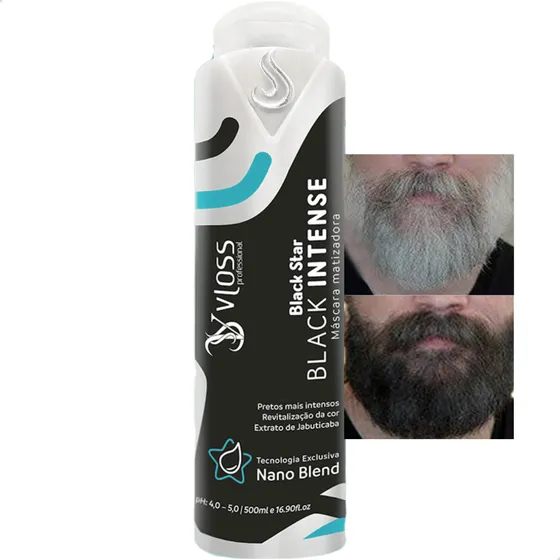 Como Pintar Barba E Cabelo Branco Grisalho Em Preto Escuro