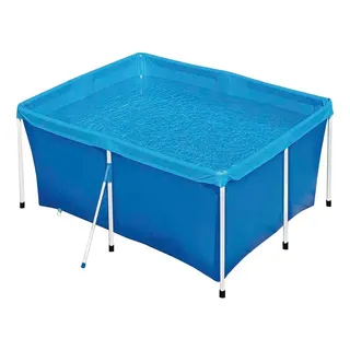 Piscina Com Armação De Ferro 2.000 Litros - Mor Azul Liso Piscina Com Armação De Ferro 2.000 Litros - Mor Azul Liso