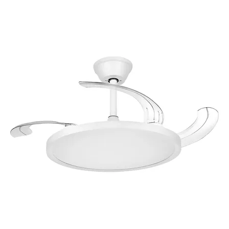 Elgin Silence Air Pro Ventilador Retrátil 4 Pás Led Branco 80 Cm 60hz Branco Transparente Abs 4