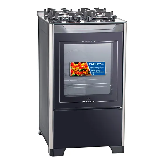 Cocina Punktal S/gas C/grill M/de Vidrio Pk-490g
