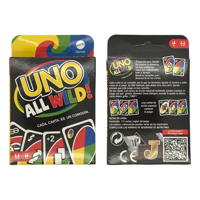 Juego De Cartas Uno All Wild - Juego De Mesa