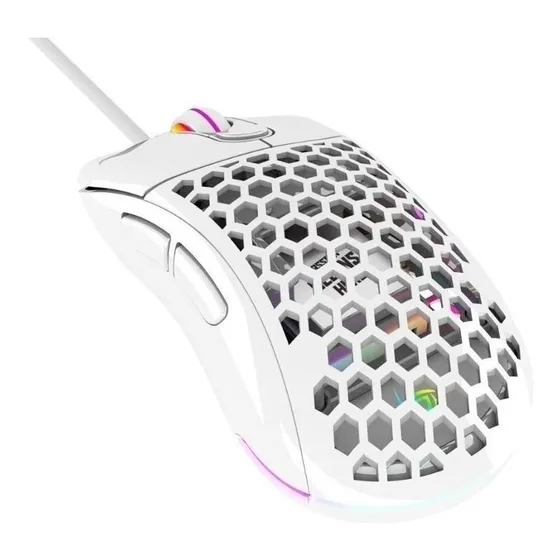 Mouse gamer de juego VSG Aquila Air blanco brillante