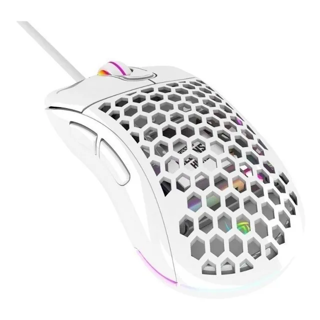 Mouse gamer de juego VSG Aquila Air blanco brillante