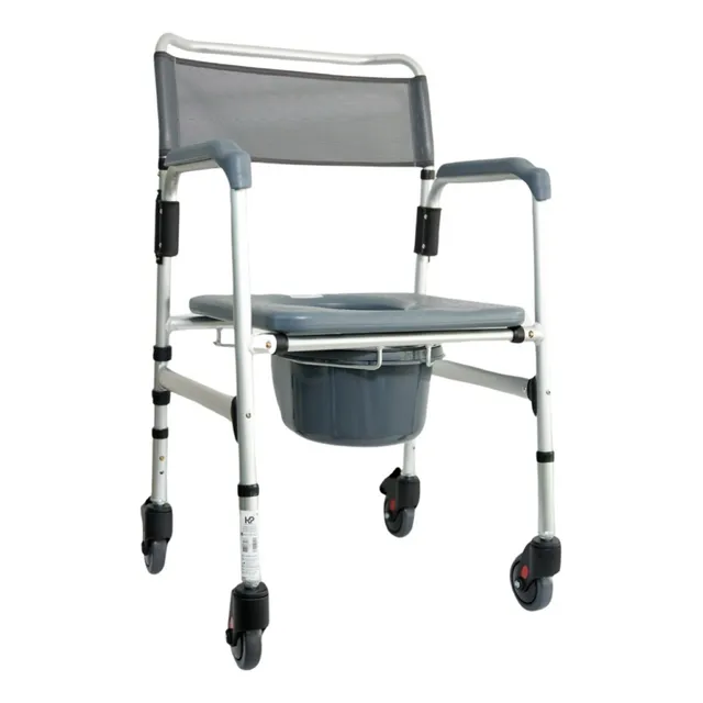 Silla Sanitario Plegable Aluminio Anodizado