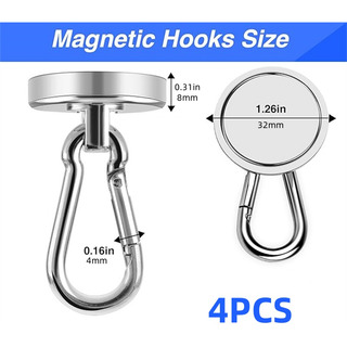 Ganchos Magnéticos Snl De 32 Mm, Resistentes, Magnéticos, 11 Ganchos Magnéticos Snl De 32 Mm, Resistentes, Magnéticos, 11