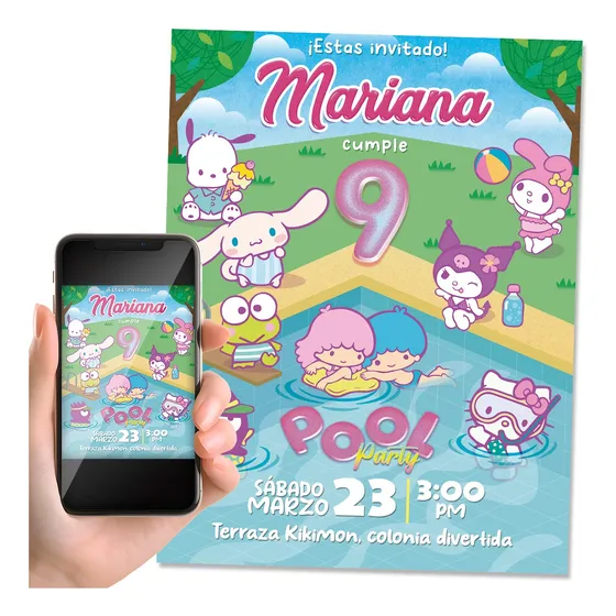 Invitación Digital Tematica A Elegir Personalizada Fiesta