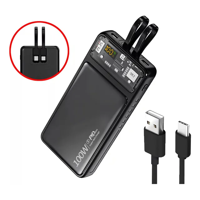 Batería Portátil De 30000mah De Carga Rápida 100w