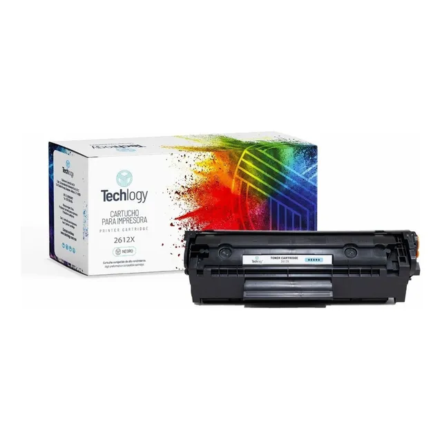 Toner Techlogy 12x Para 2612x 1010 1018 1015 1020 1022 3015 Tinta Negro