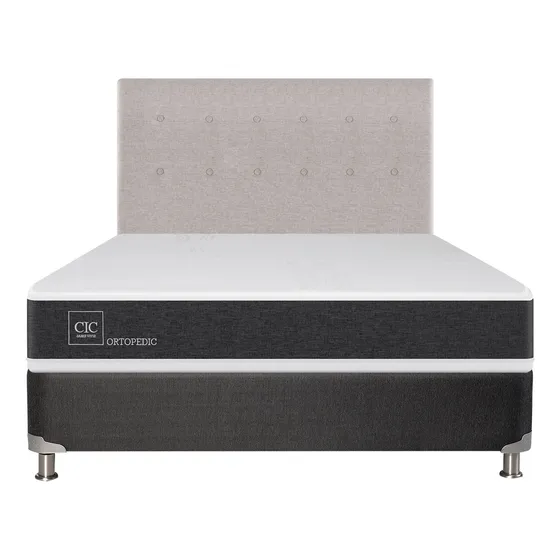 Box Spring Ortopedic 2 Plazas  + Respaldo Tigris