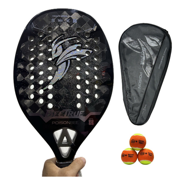 Raquete Beach Tennis Ama Sport Beetrue Poison Bee Carbon 18k Raquete Beach Tennis Ama Sport Beetrue Poison Bee Carbon 18k