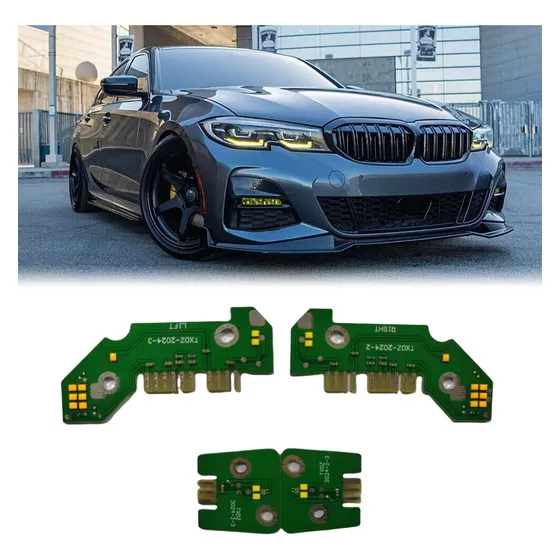 4 Tablero Led Ojo Angel Drl Amarillo Limon Para Bmw 3