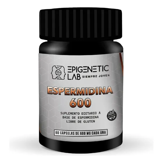 Espermidina 600 Mg X 60 Capsulas Libre De Gluten Antiedad Sabor Sin Sabor