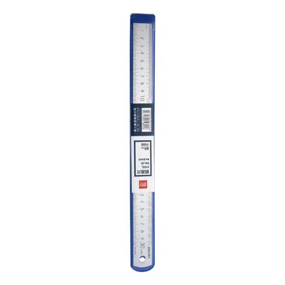 Regla Metálica Deli 30cm - 12 Pulgadas