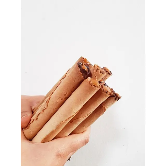 Barquillos Artesanales Relleno Chocolate Y Dulce De Leche