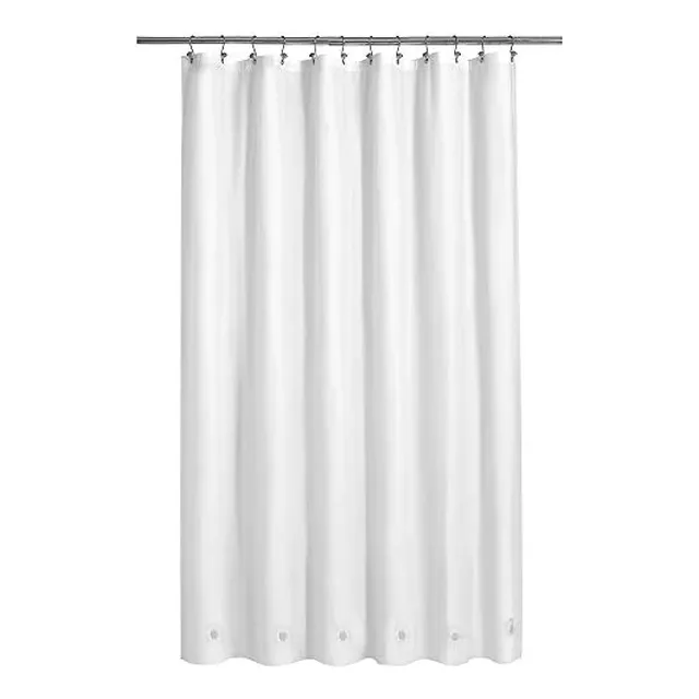 Cortina De Ducha Barossa Design Liso Blanco