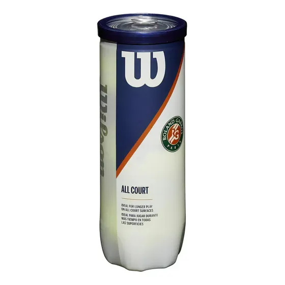 Tubo 3 Pelotas Tenis Wilson Roland Garros All Court Official | Cuotas sin interés
