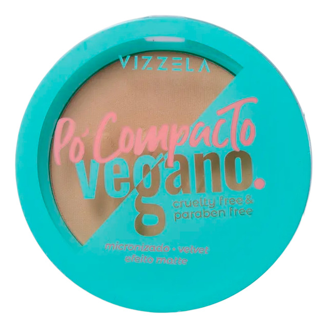 Pó Compacto Vegano - Vizzela - Efeito Matte Pó Compacto Vegano - Vizzela - Efeito Matte