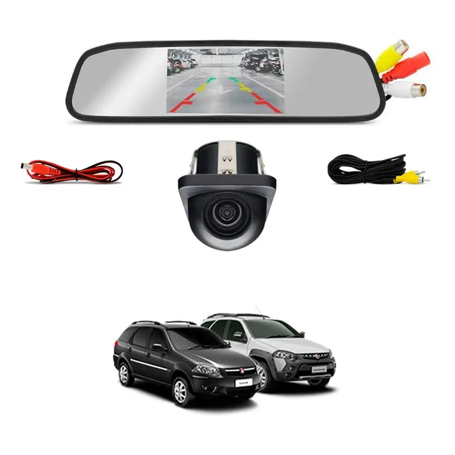 Kit Camera Retrovisor Fiat Palio Weekend E Adventure 2013