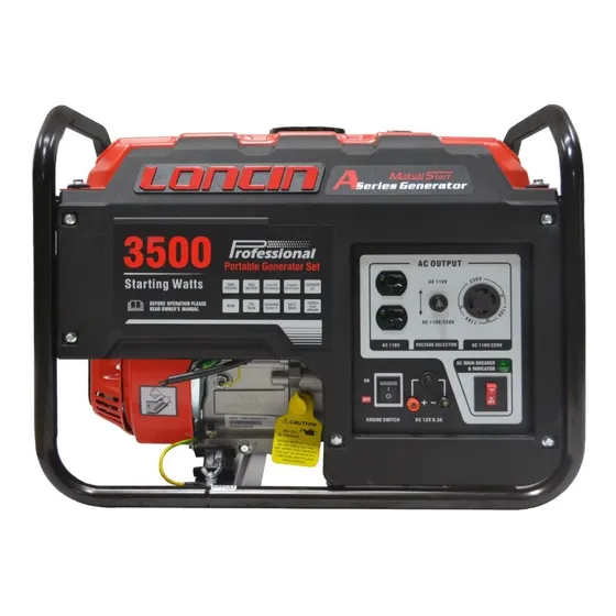 Planta Generador Loncin  Lc-3500-as 3.5kva 110/220v Gasolina