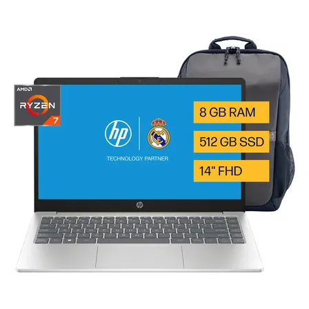 Notebook Hp 14-em0015la AMD Ryzen 7 8gb Ram 512gb Ssd Windows 11 Home