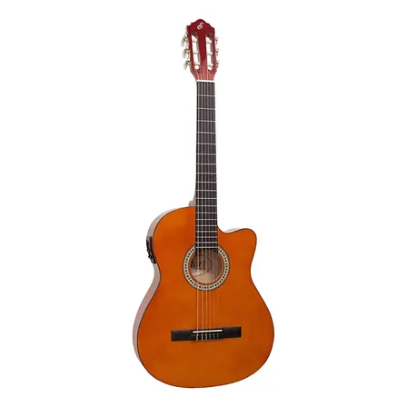 Violão Eletroacústica Giannini Start Nf-14 Ceq Para Destros Natural Bordo Escurecido Verniz Brilhante Destro
