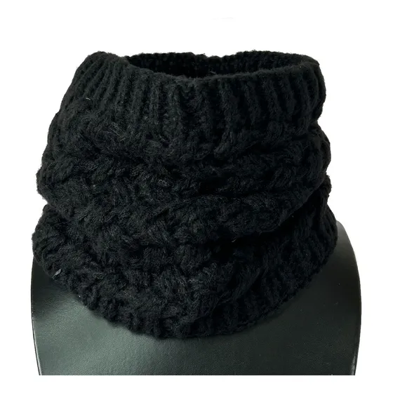 Cuello Bufanda Tejida Con Corderito Suave Abrigo Invierno 