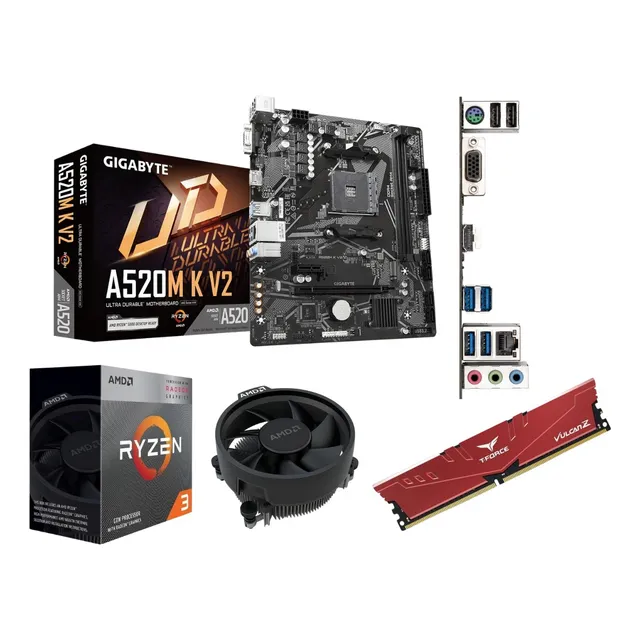 Kit Actualización Tarjeta Madre A320+ Ryzen 3 3200g + 8 Ddr4